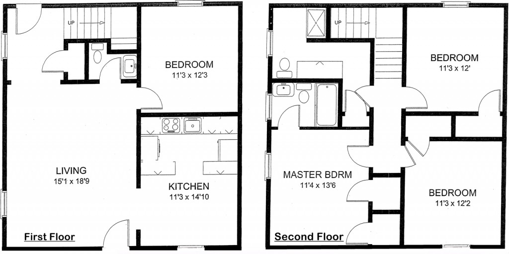 Eastview 4 BR Floor Plan
