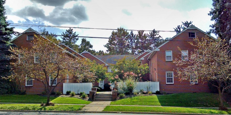 Exterior of townhomes