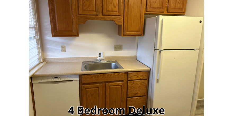 a kitchen with a sink, refrigerator and dishwasher