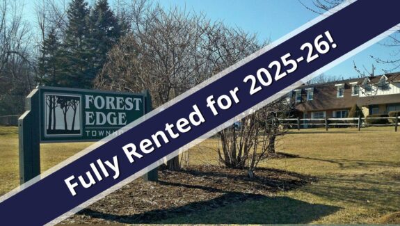 a sign that is in front of a building