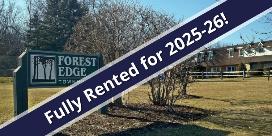 a sign that is in front of a building