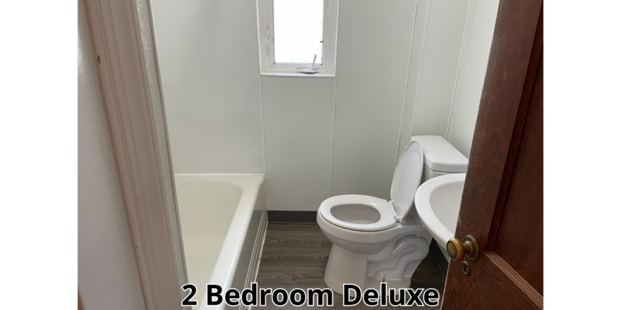 a white toilet sitting next to a bath tub