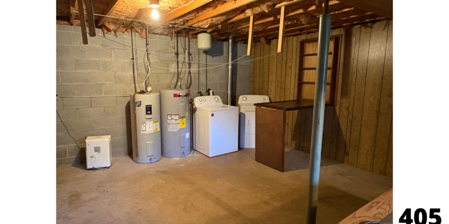 a room that has some water heaters in it